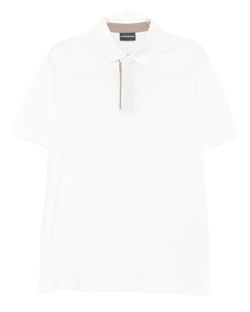 Emporio Armani Klassisches Poloshirt - Weiß Weiß