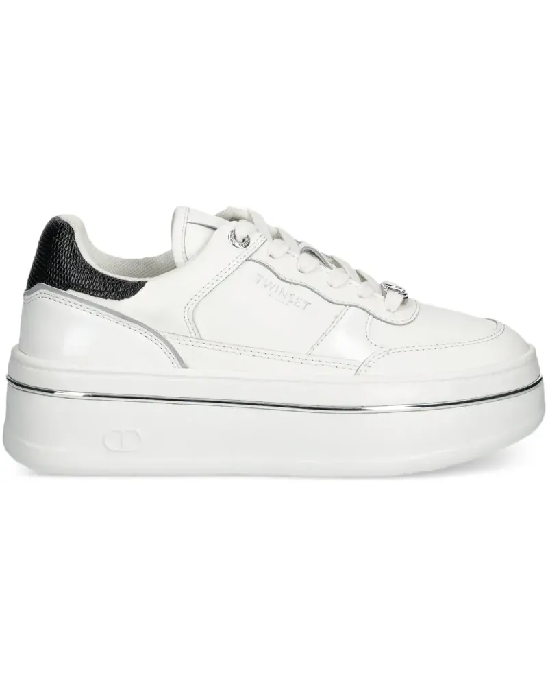 Twin-Set Sneakers aus Leder - Weiß Weiß