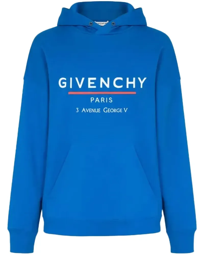 Givenchy Ocean Blue Address Hoodie - Blau Blau