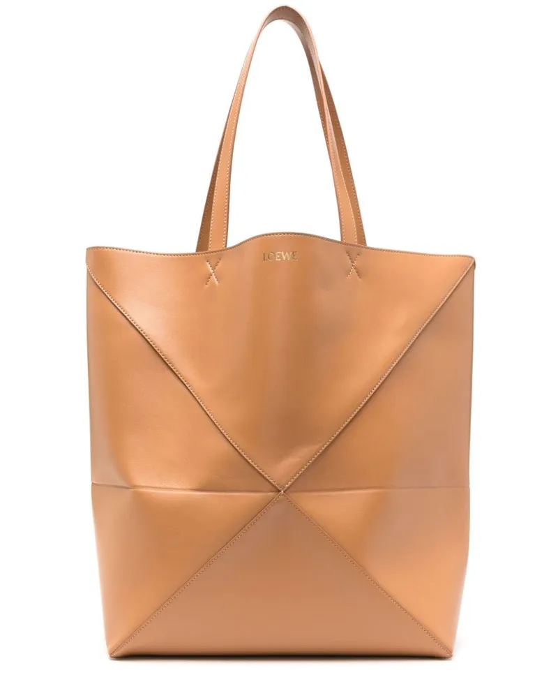 Loewe XL Puzzle Fold Tote Bag - Nude Nude