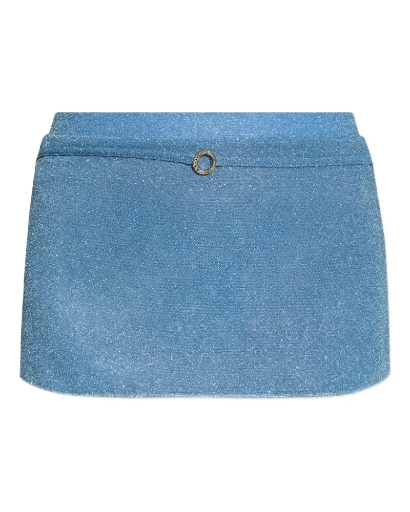 Oséree Minirock mit Glitter-Detail - Blau Blau