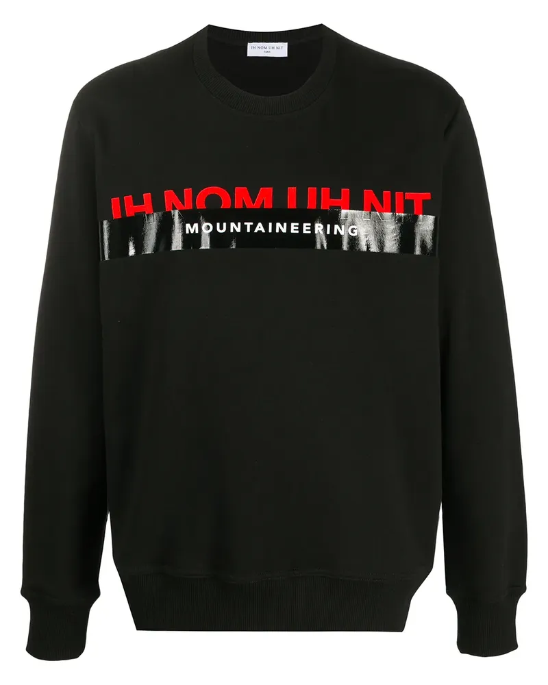 IH NOM UH NIT Sweatshirt mit Rundhalsausschnitt - Schwarz Schwarz
