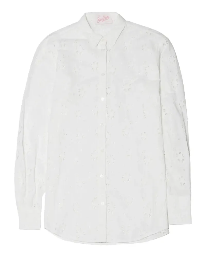 MC2 Saint Barth Brigitte broderie-anglaise shirt - Weiß Weiß