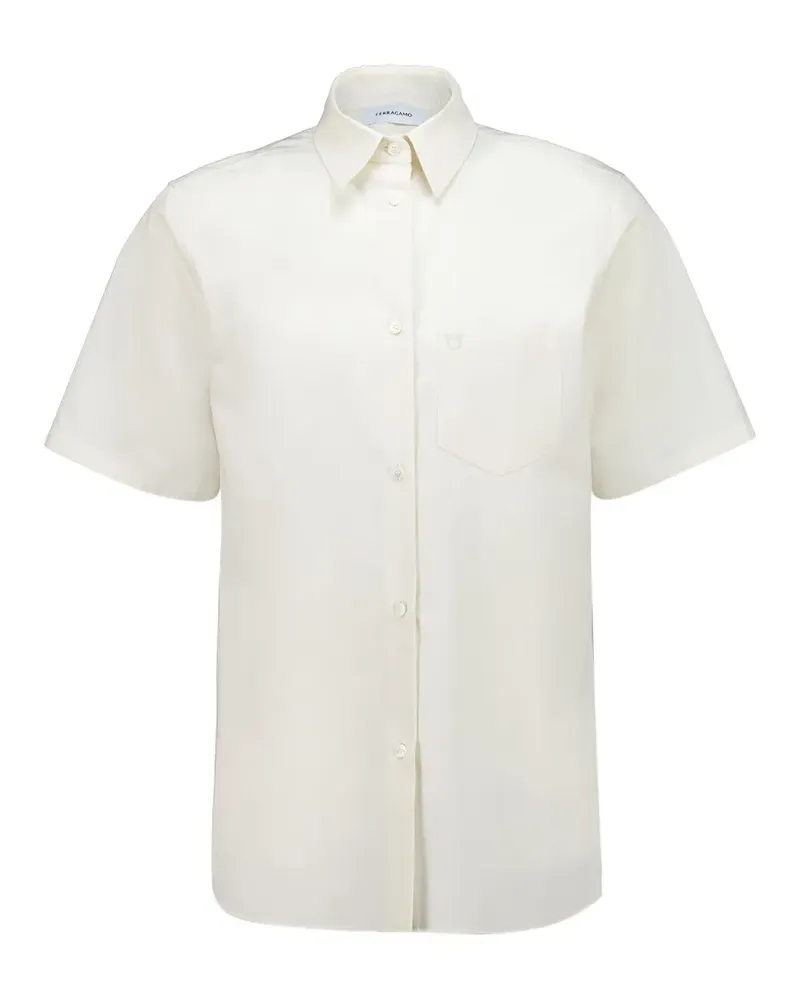 Ferragamo Hemd mit Brusttasche - Nude Nude