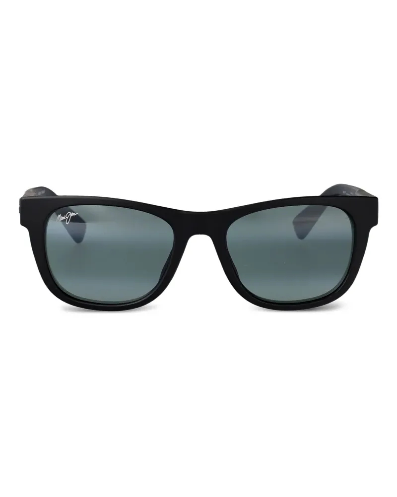 Maui Jim Kaulie Sonnenbrille mit eckigem Gestell - Schwarz Schwarz