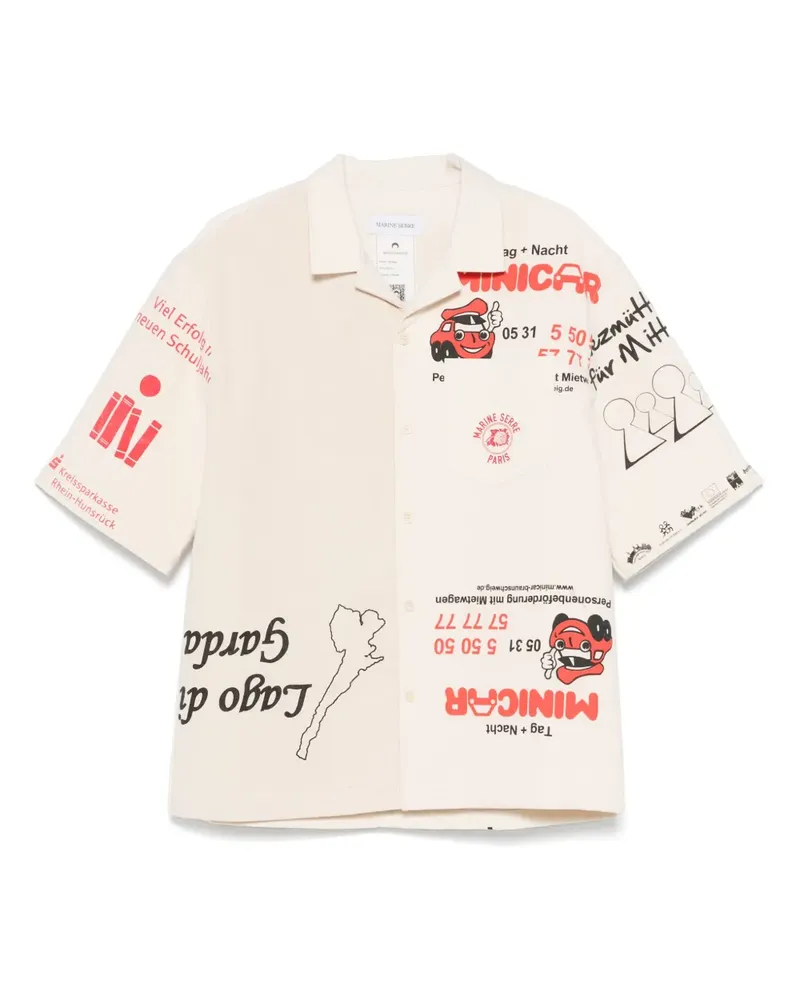 Marine Serre Regenerated Tote Bags Bowlinghemd - Nude Nude