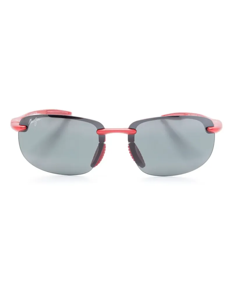 Maui Jim Sonnenbrille mit eckigem Gestell - Rot Rot