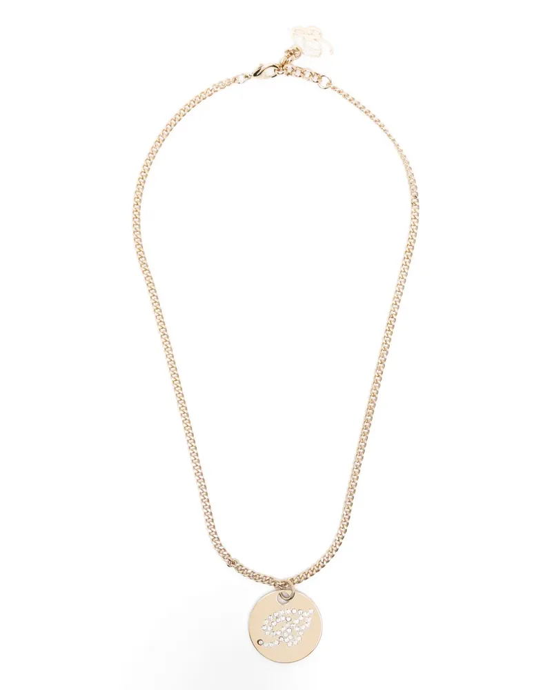 Blumarine Halskette mit Medaillen-Logo - Gold Gold
