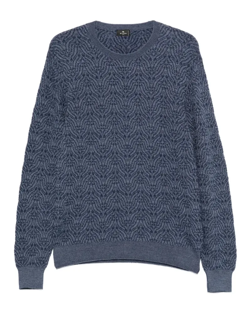 Etro Pullover mit Rundhalsausschnitt - Blau Blau