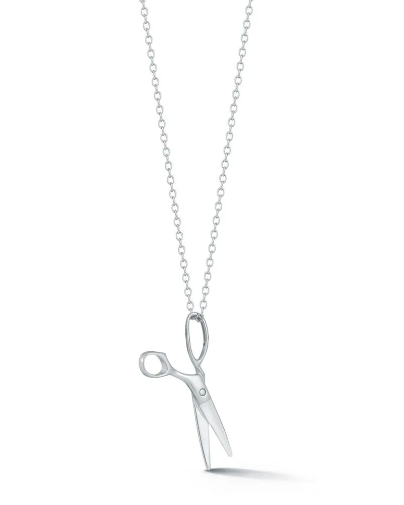 MATEO Halskette mit Scherenanhänger - SILVER Silver