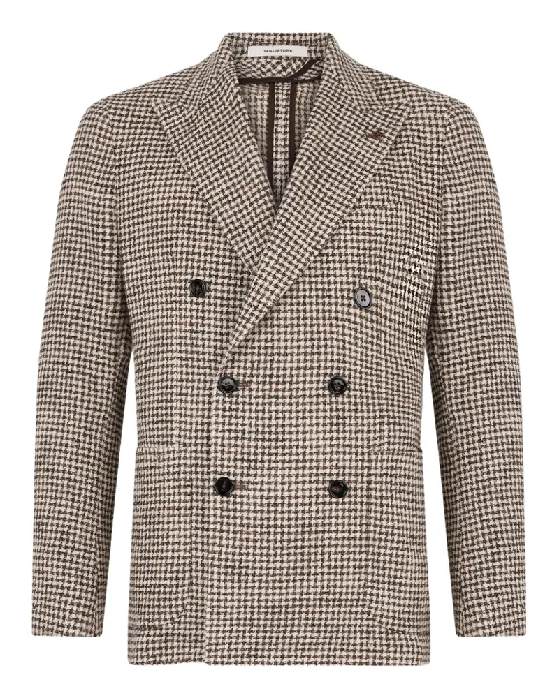 Tagliatore double-breasted blazer - Nude Nude