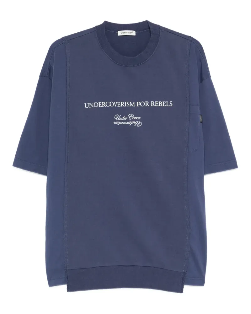 Undercover T-Shirt mit Print - Blau Blau