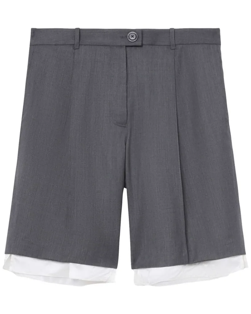 Peter Do Shorts aus Schurwolle Grau