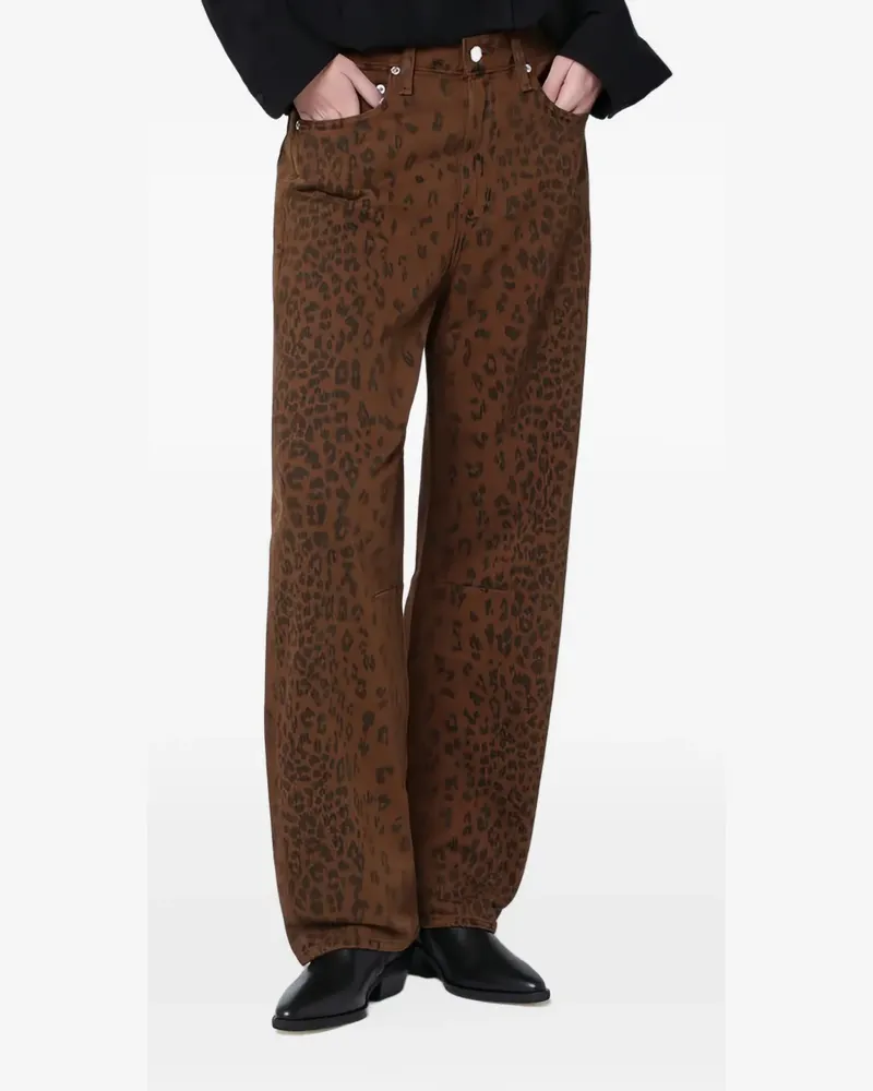 Citizens of humanity Miro Jeans mit Geparden-Print - Braun Braun
