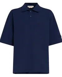 Marni Poloshirt mit Logo-Patch Blau