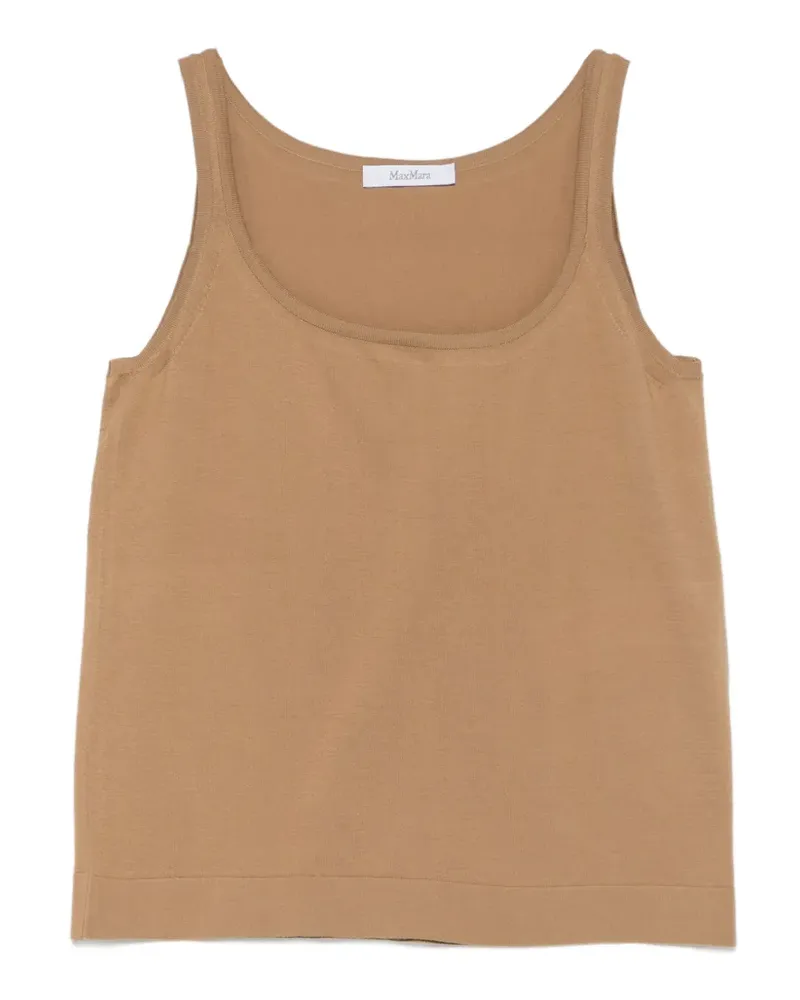 Max Mara Pumano scoop-neck tank top - Nude Nude