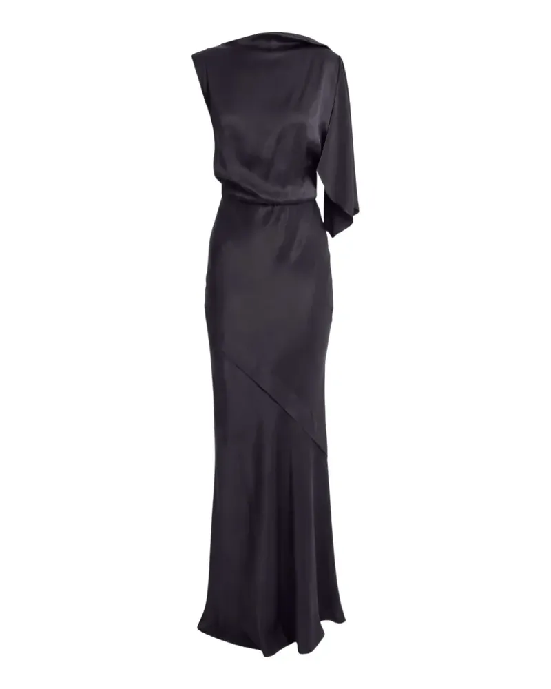 Irina Schrotter Beatrice asymmetric maxi dress - Schwarz Schwarz