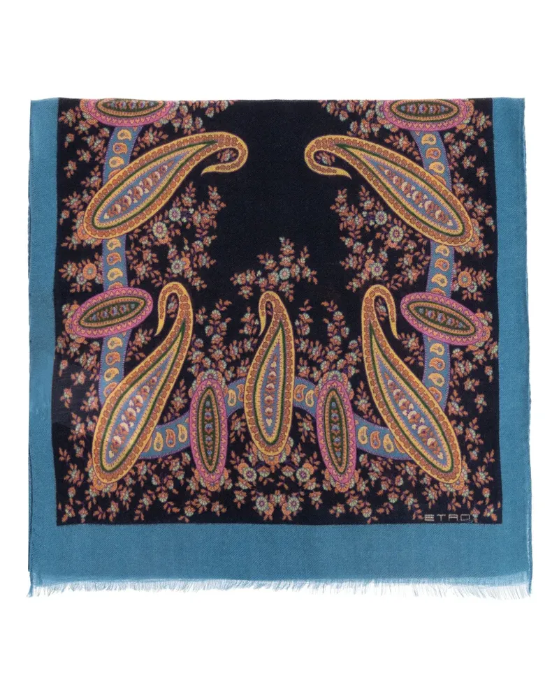 Etro Schal mit Muster - Schwarz Schwarz