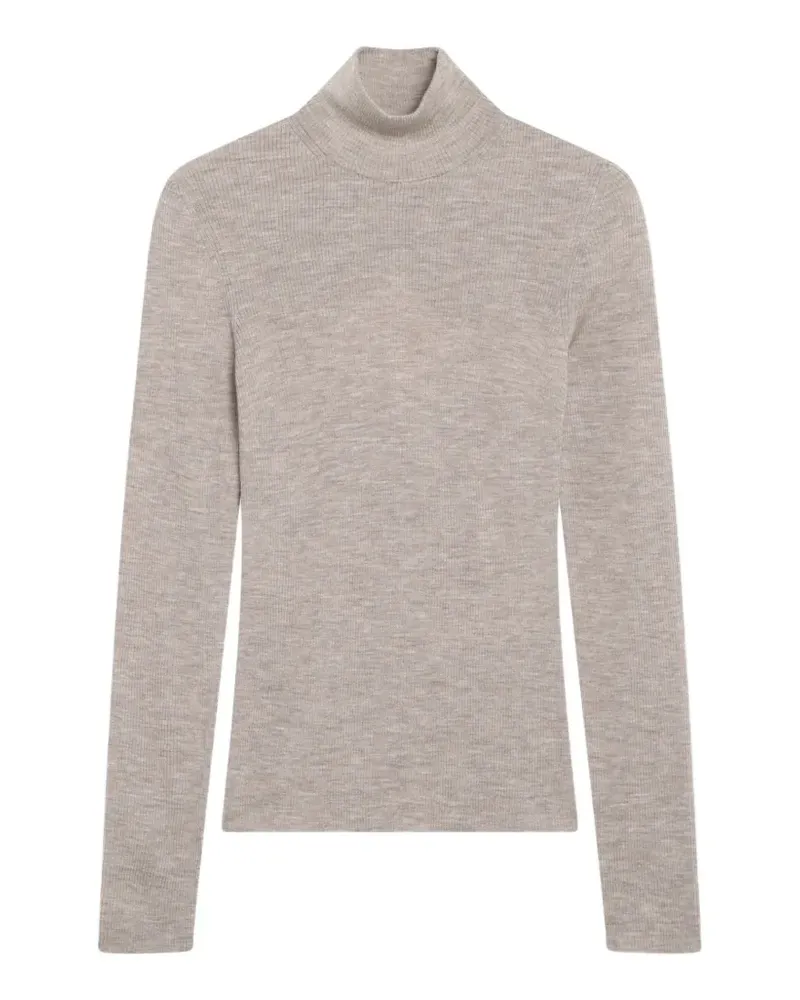 Max Mara Gerippter Rollkragenpullover - Nude Nude