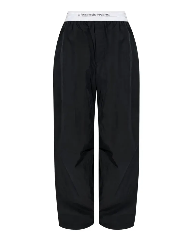 Alexander Wang Jogginghose mit Logo-Bund - Schwarz Schwarz