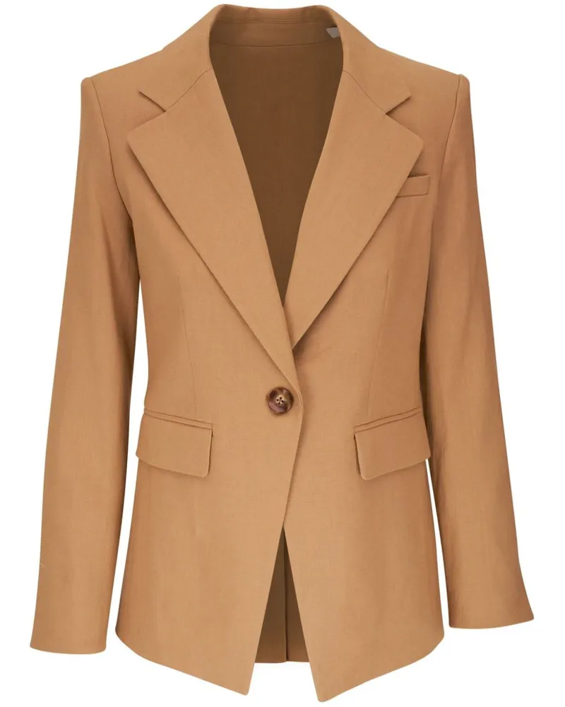 Veronica Beard Hayward Blazer aus Leinengemisch Braun