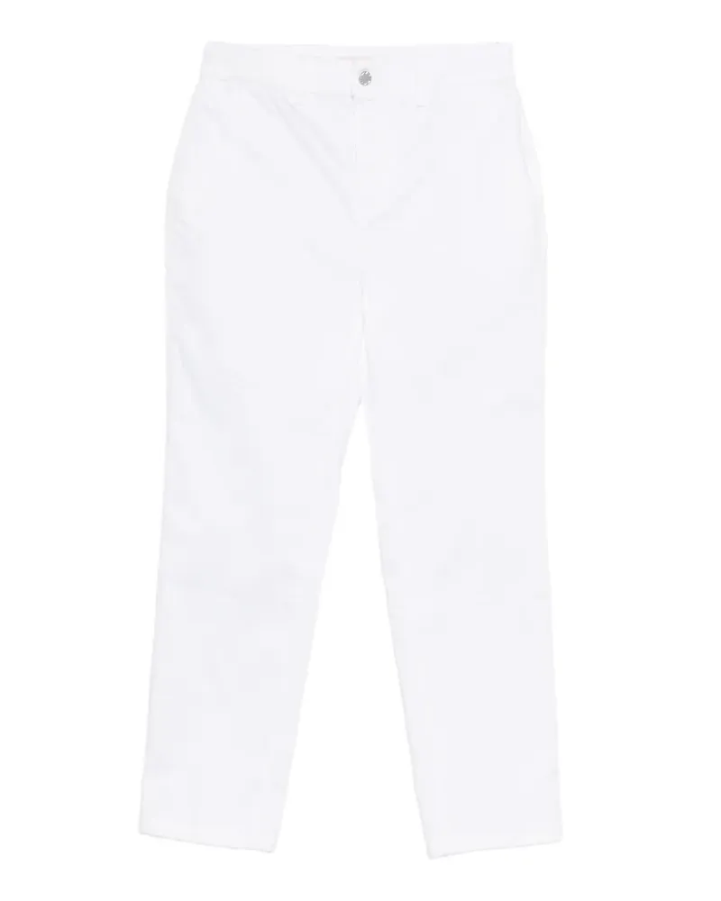 Liu Jo logo-patch trousers - Weiß Weiß
