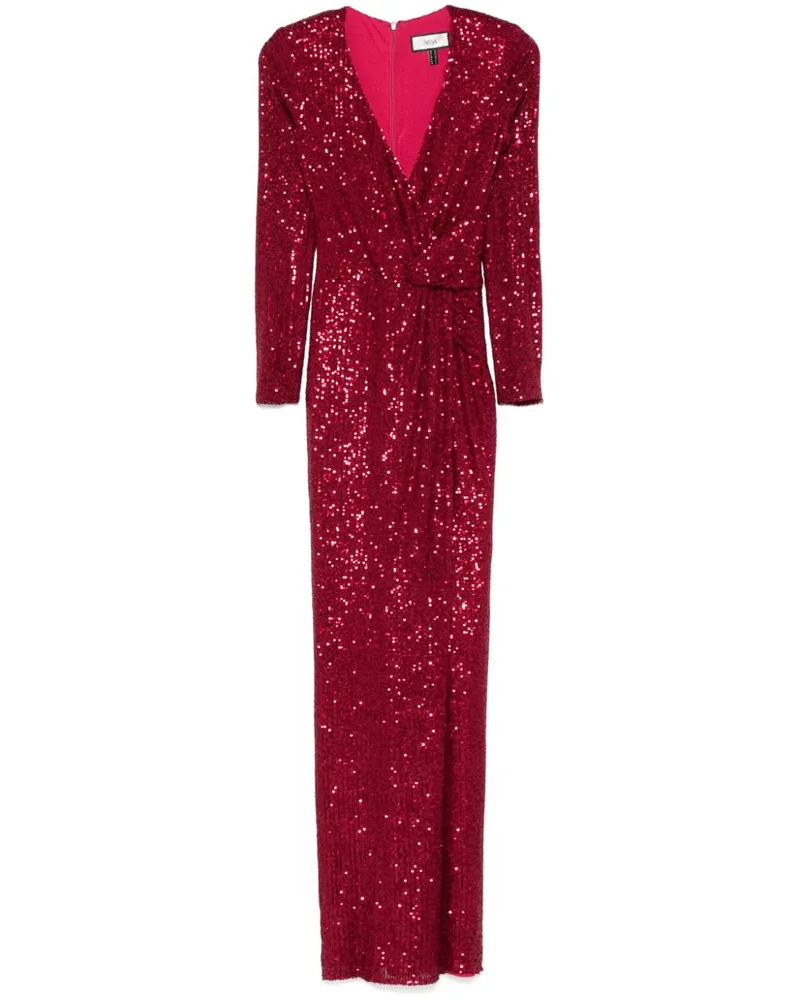 NISSA Abendkleid mit Pailletten - Rot Rot