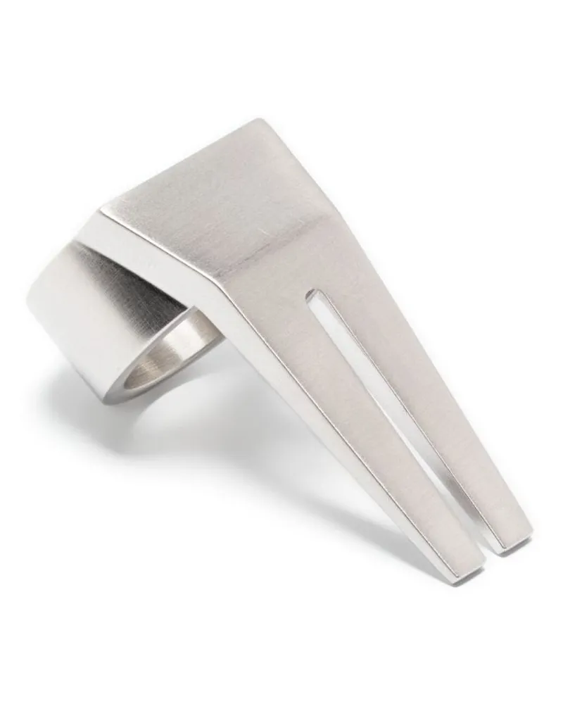Rick Owens Open Trunk Ring - Silber Silber