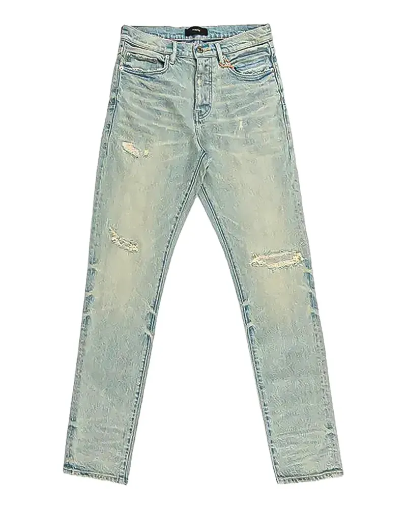 PURPLE BRAND P005 distressed slim-fit jeans - Blau Blau
