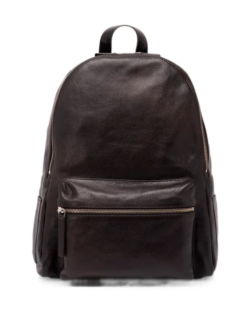 Orciani Lagoon leather backpack - Braun Braun