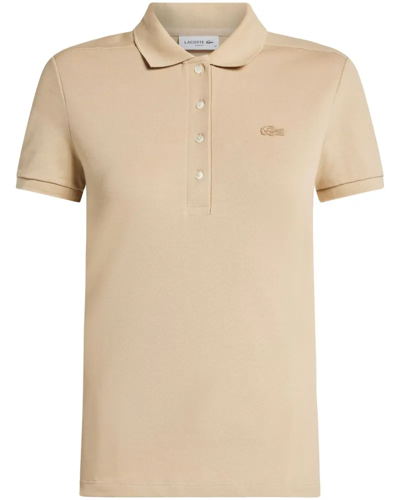 Lacoste Poloshirt mit Logo-Applikation - Nude Nude