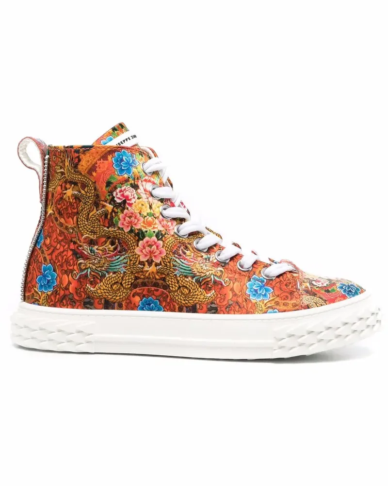 Giuseppe Zanotti Sneakers mit Print - Orange Orange
