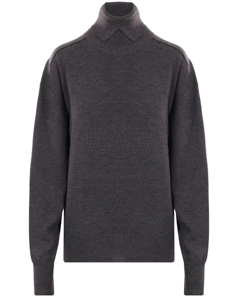 Burberry Klassischer Pullover Grau