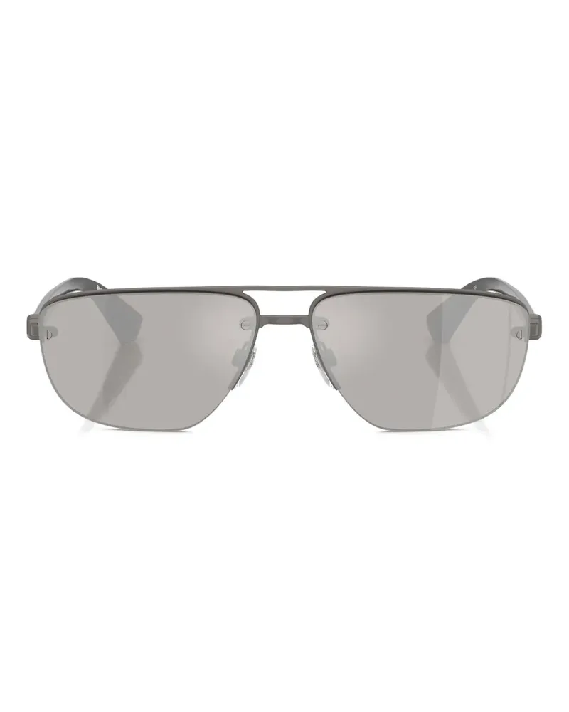 Burberry Sonnenbrille mit eckigem Gestell - Grau Grau