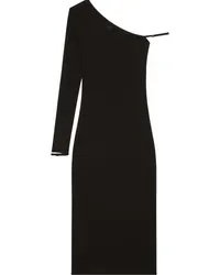 Courrèges Asymmetrisches Midikleid Schwarz