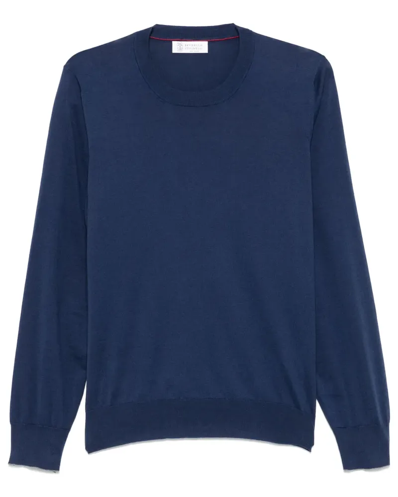 Brunello Cucinelli Oberteil aus Baumwolle - Blau Blau
