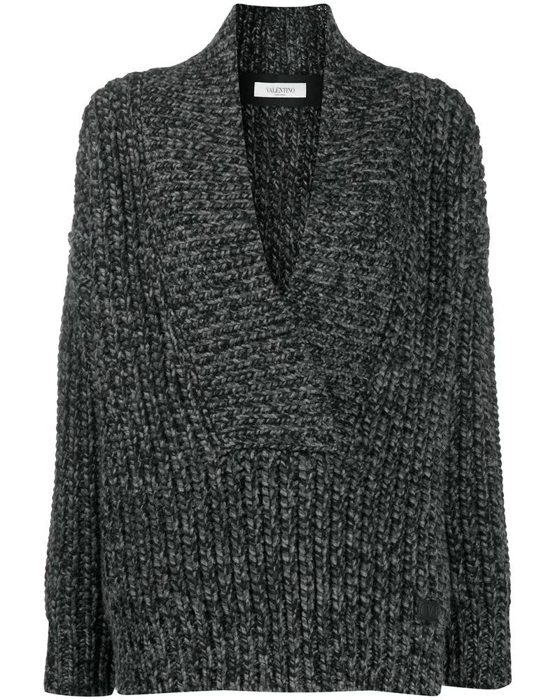 Valentino Garavani Oversized-Pullover - Schwarz Schwarz