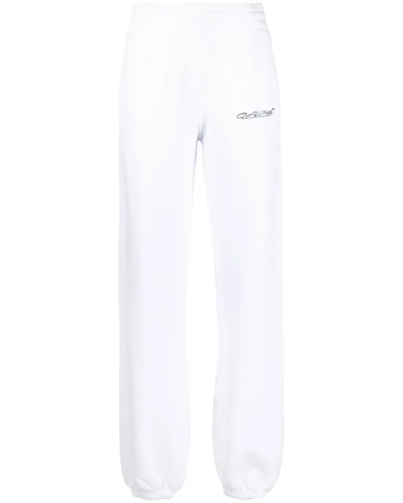 OFF-WHITE Jogginghose mit Logo-Print - Weiß Weiß