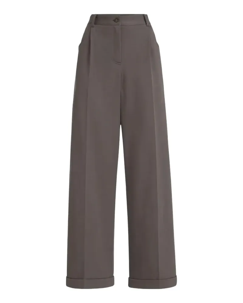 Brunello Cucinelli Wide-Leg-Hose mit Bundfalten - Grau Grau