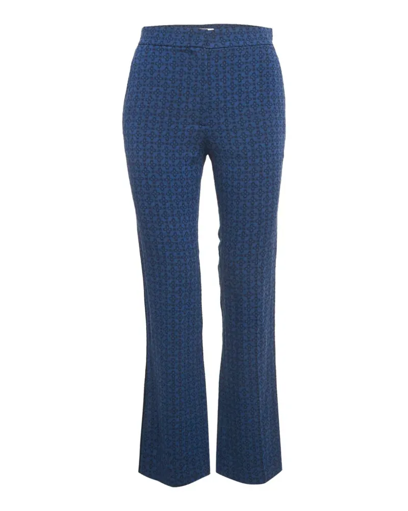 Sandro jacquard patterned trousers - Blau Blau