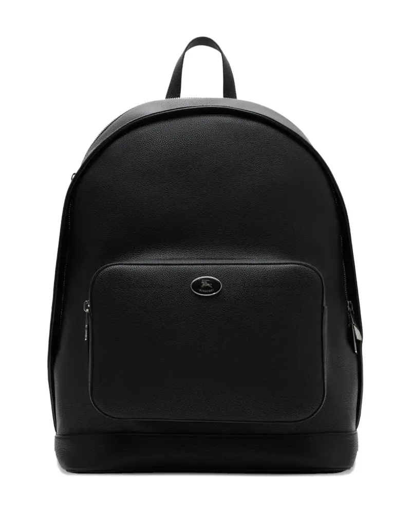 Burberry Rucksack mit Logo-Schild - Schwarz Schwarz