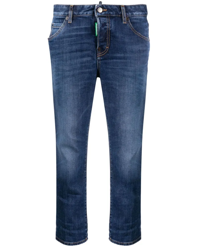 Dsquared2 Klassische Cropped-Jeans - Blau Blau