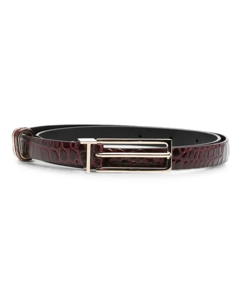 Tom Ford croc-effect leather belt - Rot Rot
