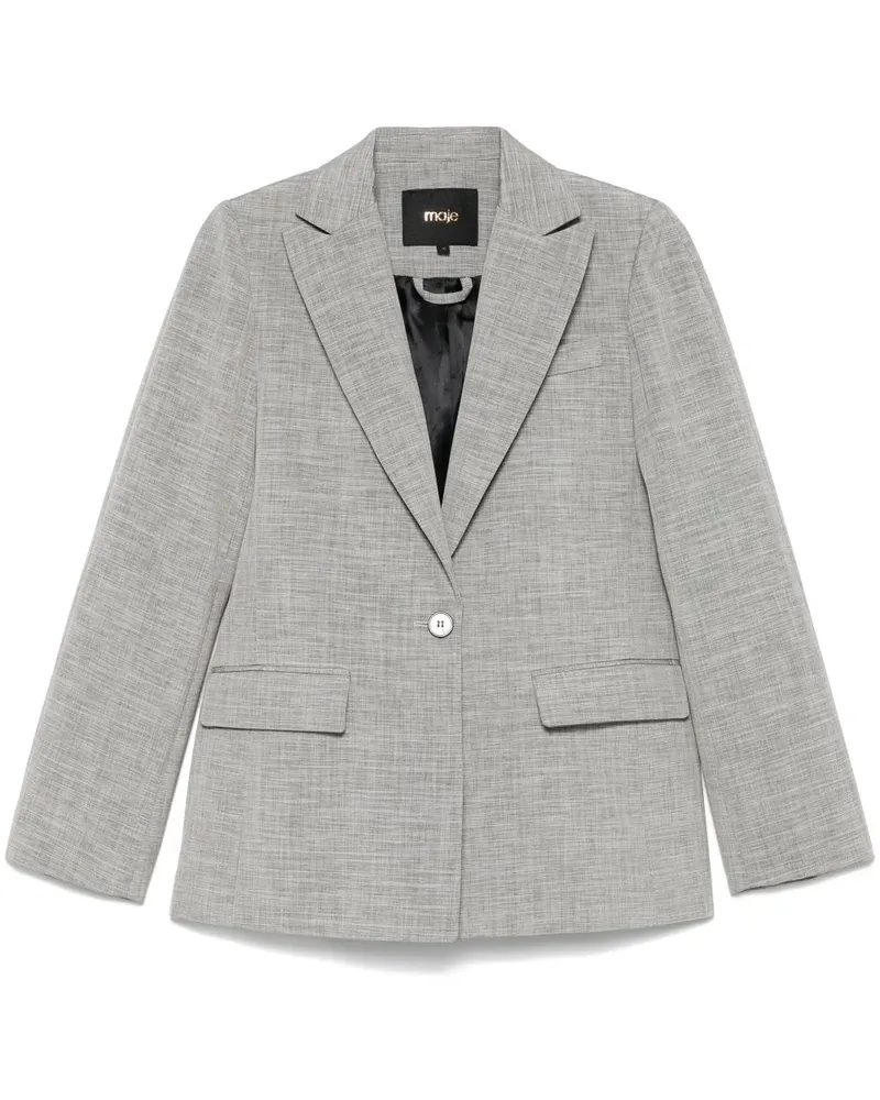 Maje Twill-Sakko - Grau Grau