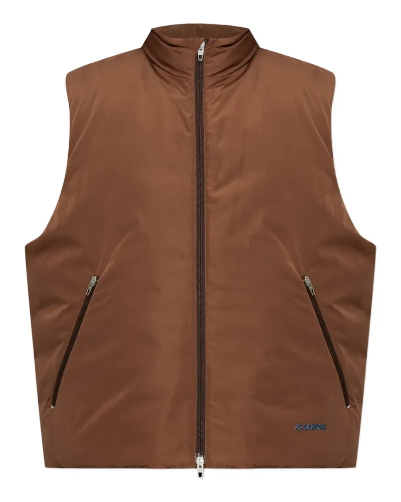 Jil Sander insulated zip-up gilet - Braun Braun