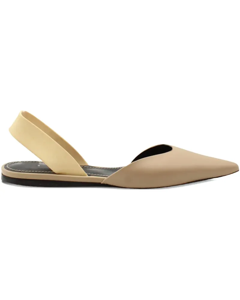 Proenza Schouler pointed-toe slingback flats - Nude Nude