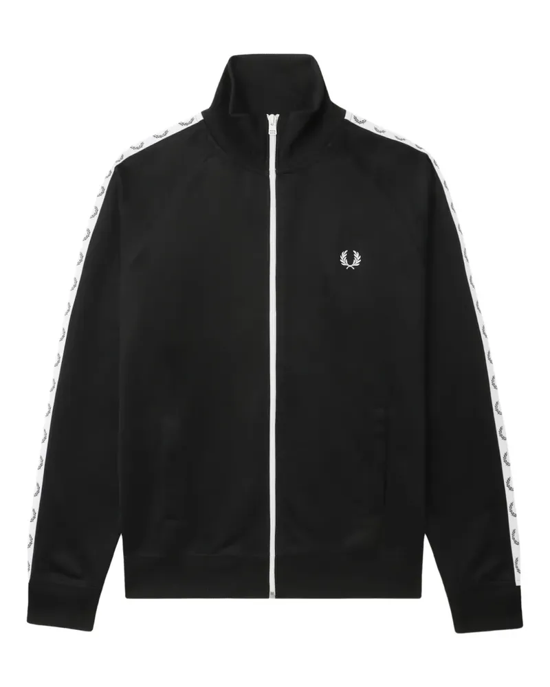 Fred Perry taped track sweatshirt - Schwarz Schwarz