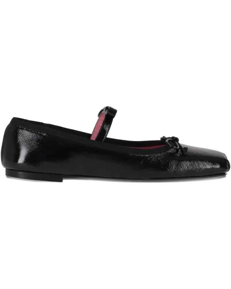 Vivetta Ballerina Classic bow-strap ballet flats - Schwarz Schwarz