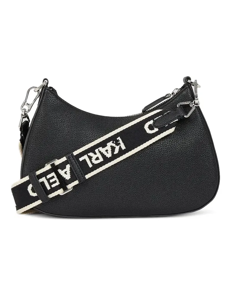 Karl Lagerfeld Umhängetasche mit Logo - Schwarz Schwarz