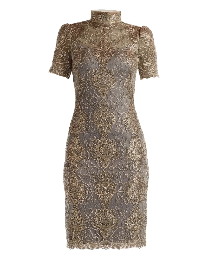 Tadashi Shoji Kleid mit Pailletten - Gold Gold